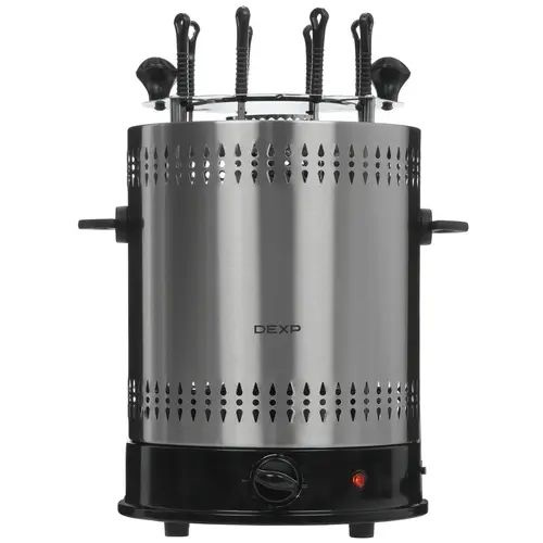 Электрошашлычница DEXP KBM-1400 серебристый купить на OZON по низкой ...