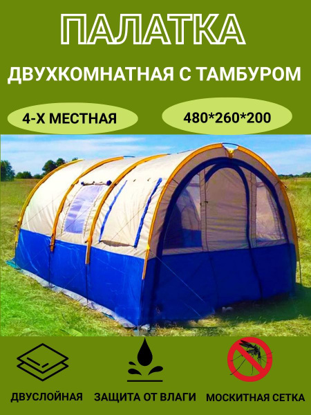 Палатка 4-местная dezmax 1801 - купить по выгодной цене в интернет ...
