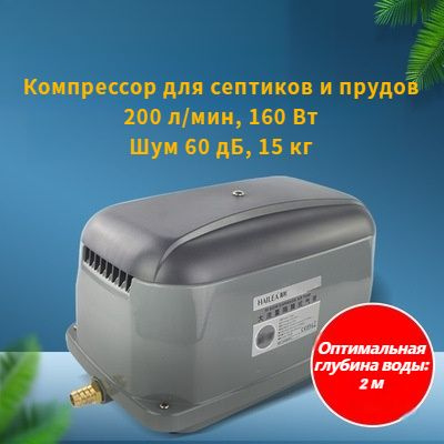 Электрический насос Компрессор для септика и пруда, 220 л/мин - купить ...