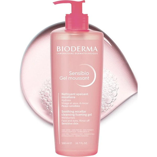 Биодерма Сенсибио (Bioderma Sensibio) Очищающий гель-мусс, 500 мл ...