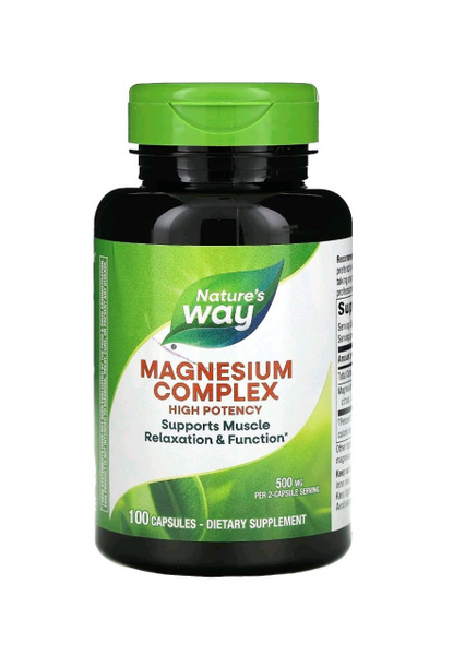 Nature's Way комплекс с магнием 500 мг - 100 капсул (250 мг в 1 капсуле ...