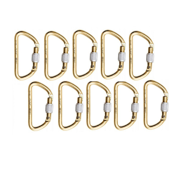 Карабин стальной трапеция РИНГ, 5000кг, 10шт - купить с доставкой по ...