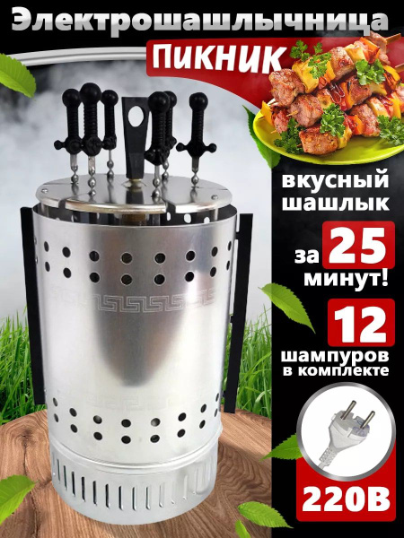 Электрошашлычница Пикник пик12 - купить по доступным ценам в интернет ...