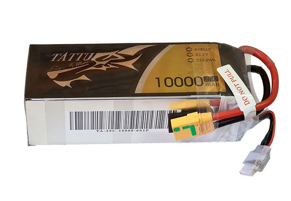 Аккумулятор LiPo GensAce Tattu 22.2V 6S1P 10000mAh 25C с разъемом XT90 ...