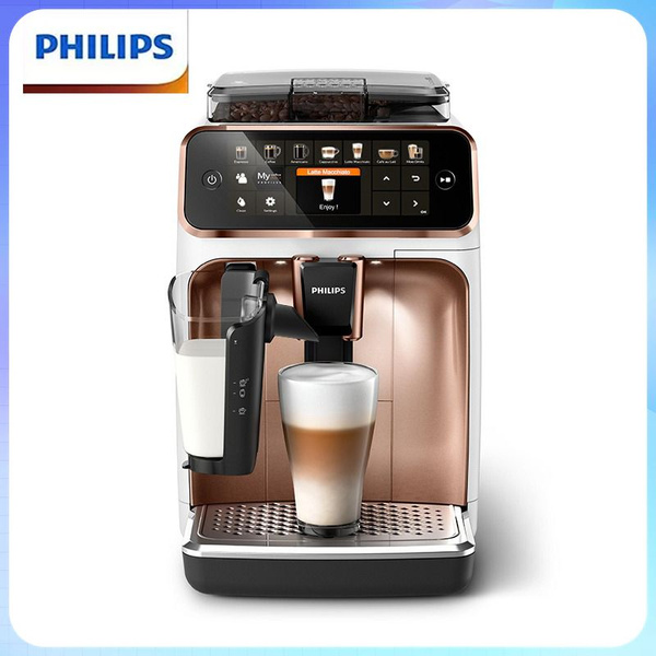 Автоматическая кофемашина Philips EP5144, белый, золотой купить по ...