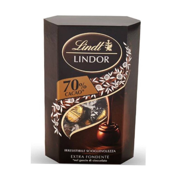 Lindt Lindor 70% шоколадные конфеты 200 г - купить с доставкой по ...