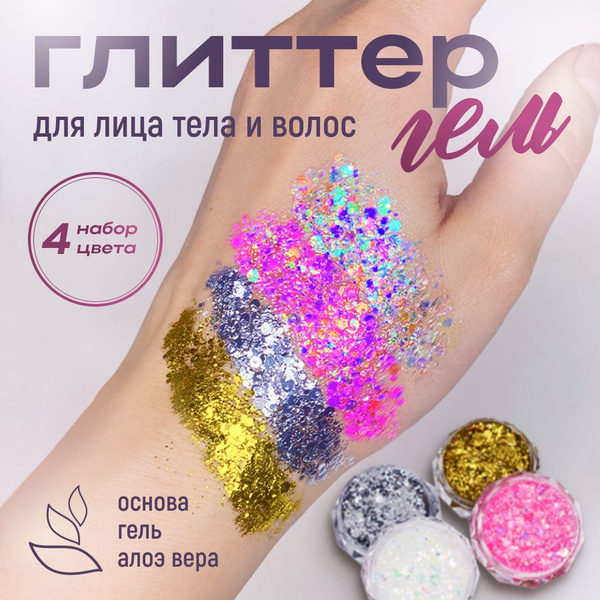Глиттер гель для лица и тела Blic - купить с доставкой по выгодным ...