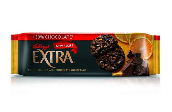 Kellogg's Печенье-Гранола Extra с шоколадом и апельсином, 150 г ...