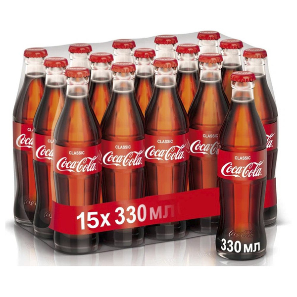 Газированный напиток Coca-Cola Classic (Кока-кола Классик) 15 шт по 330 ...
