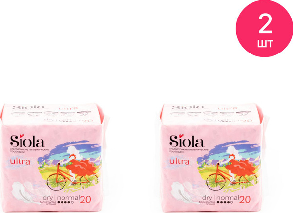 Siola / Сиола Ultra dry normal Прокладки женские, гигиенические 4 капли ...