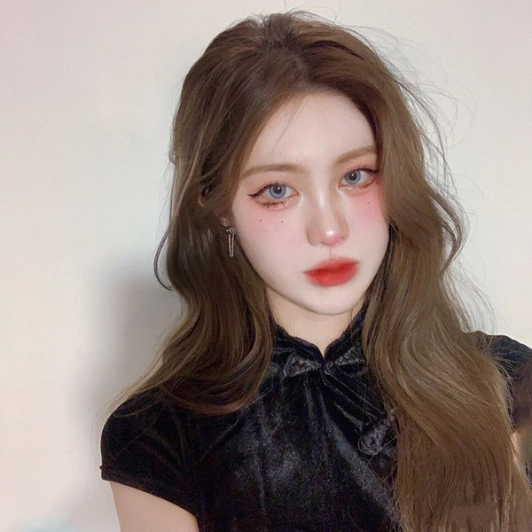 Сплит-парик Женские пушистые длинные волосы с восемью челками ...