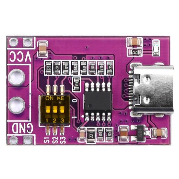 Триггер Type-C с микропереключателем QC2.0/3.0 AFC PD2.0/3.0 к DC ...