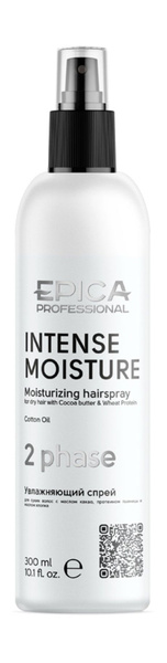 Двухфазный увлажняющий спрей для сухих волос Intense Moisture Spray ...