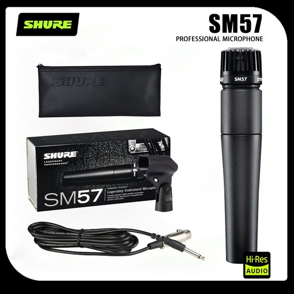 Микрофон для живого вокала Shure Микрофон SM57 - купить по выгодной ...