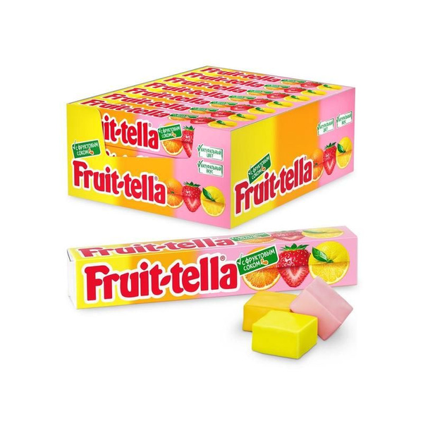 Конфеты жевательные Fruittella Ассорти (21 штука по 41 г) - купить с ...
