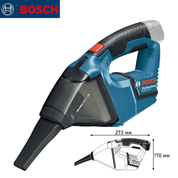 Промышленный пылесос Bosch GAS 12 V-LI купить по низкой цене с ...