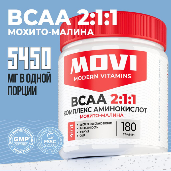 BCAA 2:1:1 порошок со вкусом Мохито-Малина, 30 порций - купить с ...