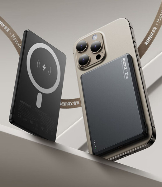 Характеристики Внешний аккумулятор с поддержкой Remax MagSafe Magnetic ...