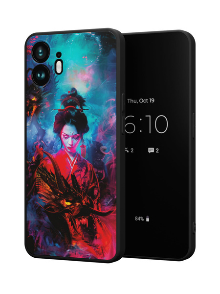 Силиконовый чехол Mcover для Nothing Phone 2 (Насинг Фон 2), Ойран с ...