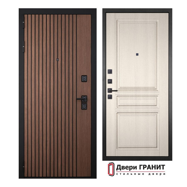 Входная дверь Двери Гранит Для квартиры 860х2050 мм, Лиственница ...