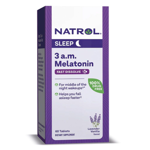 Мелатонин таблетки 3мг, для сна, 3 A.M. Melatonin F/D Lavender Ваниль ...