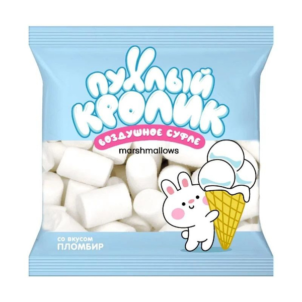 Конфеты, маршмеллоу (пломбир/бабл гам), 2 упаковки по 85 г - купить с ...