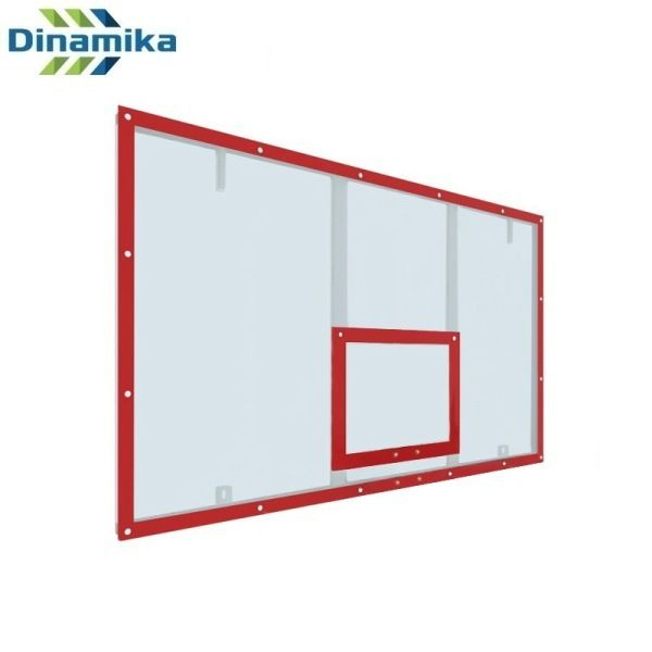 Щит баскетбольный игровой 1800х1050 оргстекло 10мм на раме (разметка ...