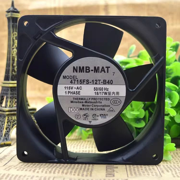 NMB 4715FS - 12T - B40 12CM 12038 115V 18 / 17W Металлические ...