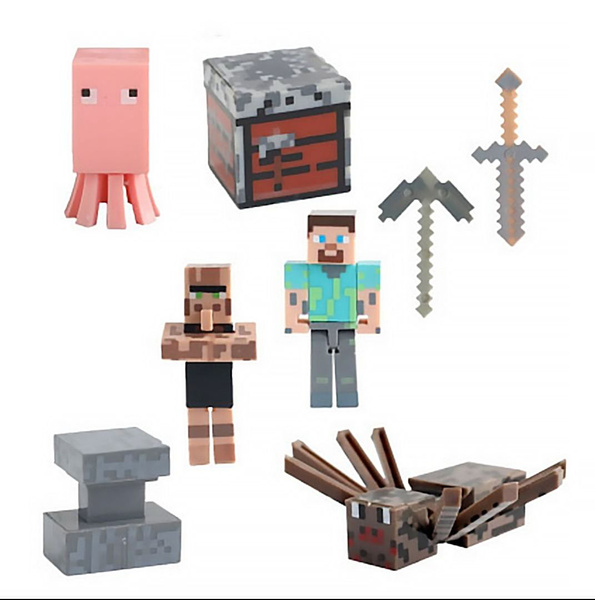 Спрут, Паук Майнкрафт - Spider, Octopus Minecraft подвижная фигурка ...