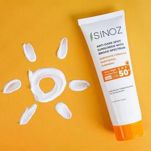 Sinoz SPF 50+ Солнцезащитный крем для лица против пятен с высокой ...