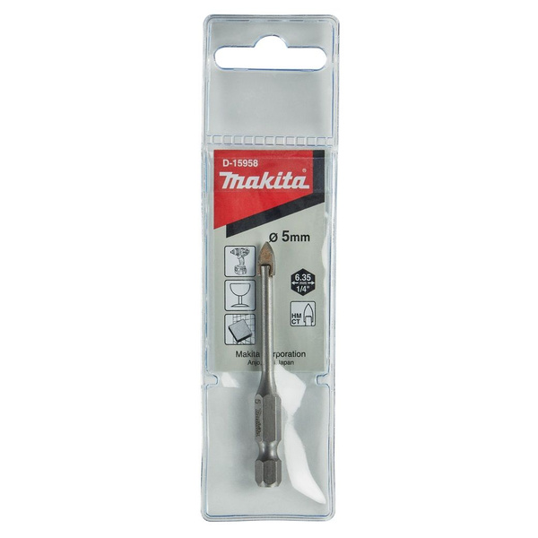 Сверло по стеклу для импакта (5x30х65мм, хвостовик 1/4") Makita (D ...
