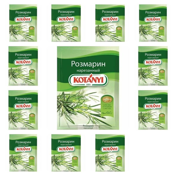 Kotanyi Приправа Розмарин нарезанный, 15 г, 12 упаковок - купить с ...