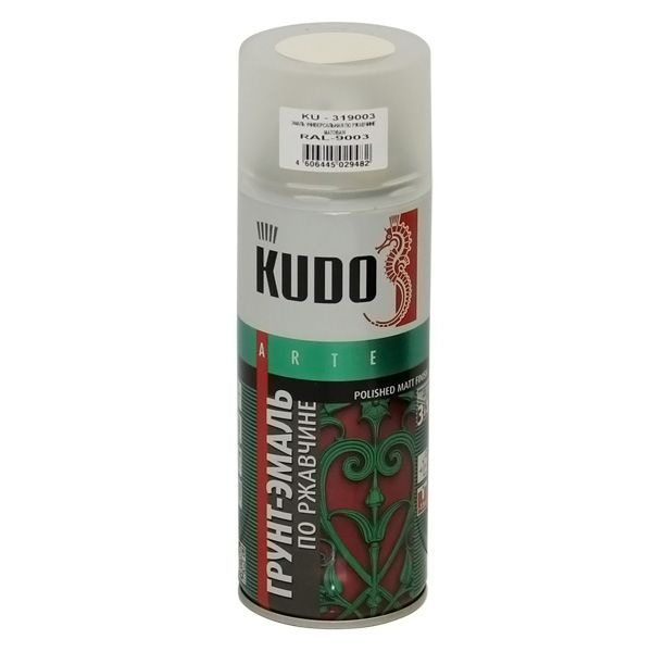 Грунт-эмаль KUDO грунт эмаль по ржавчине, Алкидная, Матовое покрытие ...