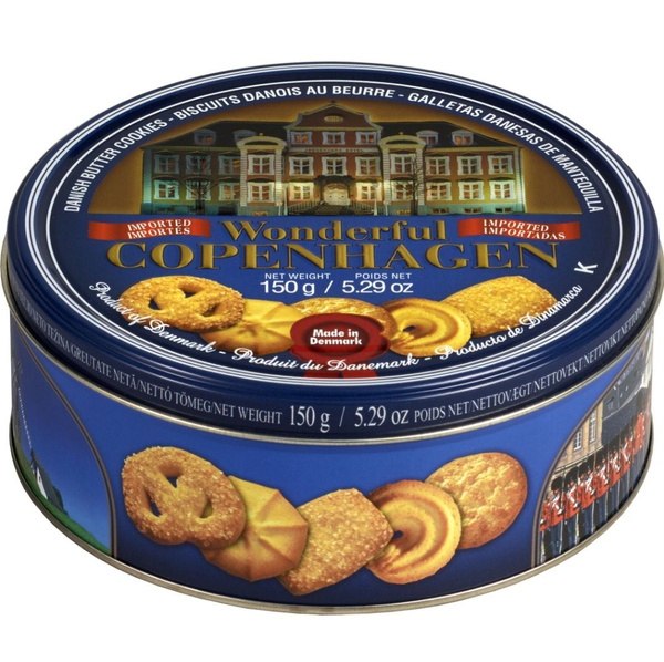 Печенье сдобное "Wonderful Copenhagen Butter Cookies 2,5%", 150 г ...