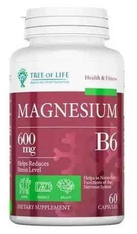 Спортивное питание, Витаминно-минеральны..., Tree of Life Magnesium B6 ...
