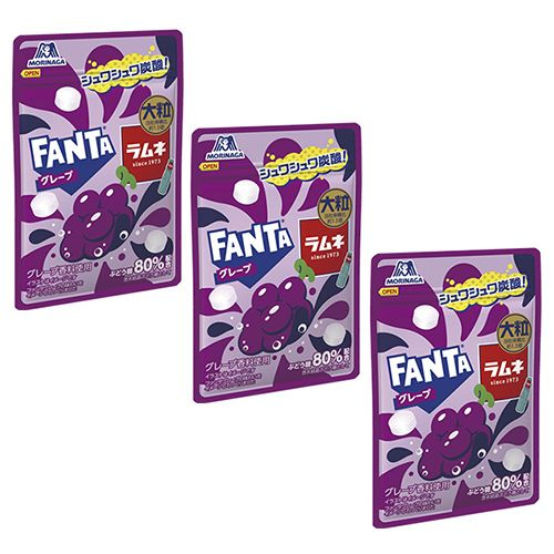 Шипучие конфеты Morinaga Fanta Виноград. 3шт по 25g - купить с ...