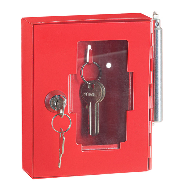 Ключница настенная пожарная SAFEBURG KEY-F металлическая с замком, сейф ...