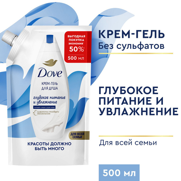 Гель для душа женский Dove Глубокое питание и увлажнение для всей семьи ...