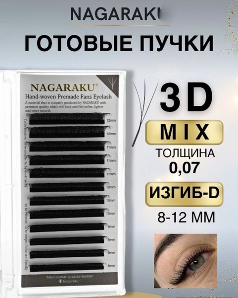 Готовые пучки для наращивания ресниц - купить с доставкой по выгодным ...