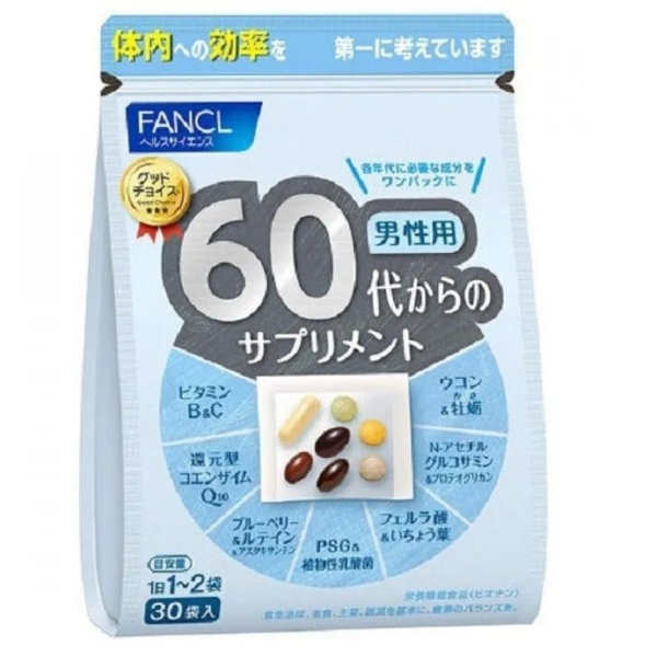 Японские витамины для мужчин после 60 лет FANCL 60 на 30 дней-zh ...