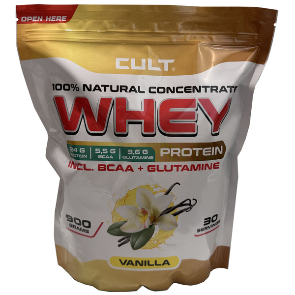 Протеин сывороточный Cult Whey Protein 80 - 900 грамм, ваниль (новый ...