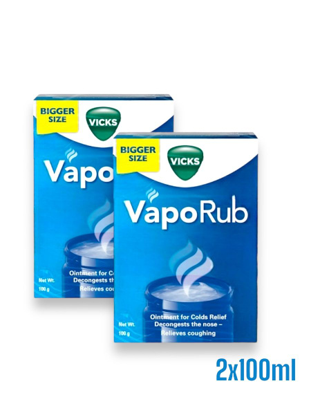 Согревающая мазь для горла и носа Vaporub 100 г., 2 шт - купить с ...
