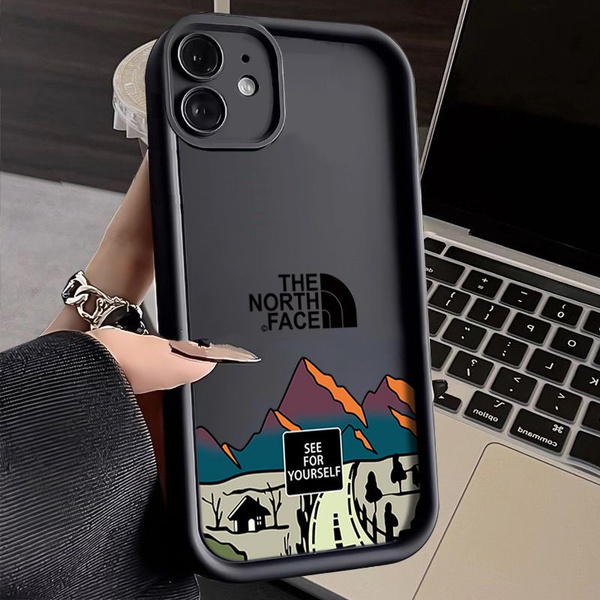 Чехол на Iphone 11 / черный The North face / С защитой камеры и ...