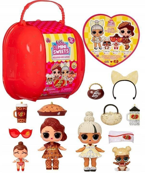 Набор из четырех кукол Чемодан ЛОЛ Loves Mini Sweets Jelly Belly Deluxe ...