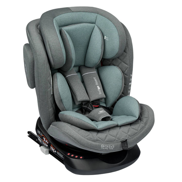 Автокресло детское растущее Indigo Smart NEW с isofix, серо-зеленый ...
