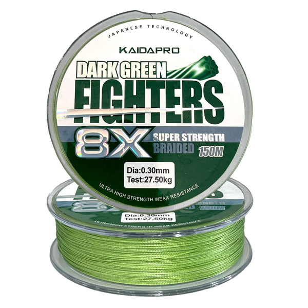 Характеристики Шнур Kaida Fighters 8X 0.30мм 27.50кг Dark Green ...