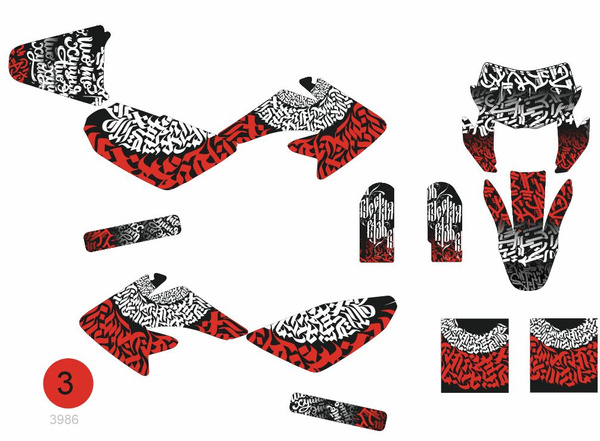 Наклейки на питбайк Kayo CRF 2015, Honda CRF, Racer RC125 PM/PE 2019 ...