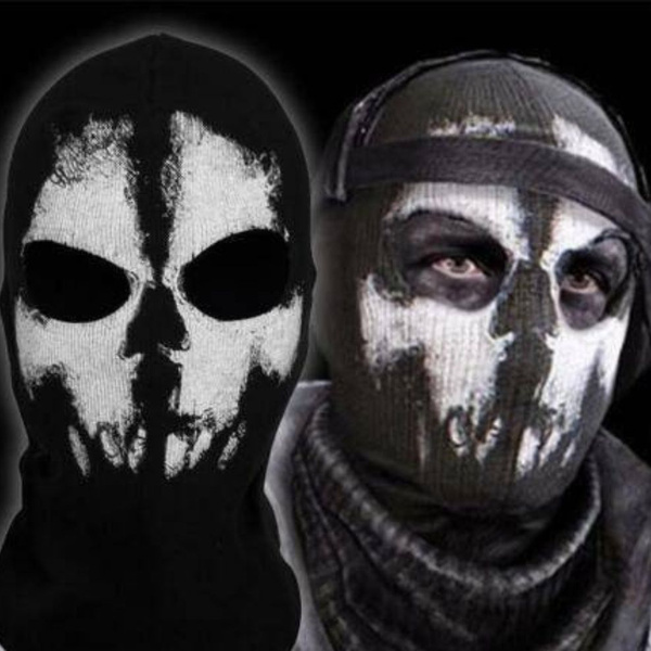 Маска Гоуста из Call of Duty, маска гоуст фейса, череп , балаклава ...