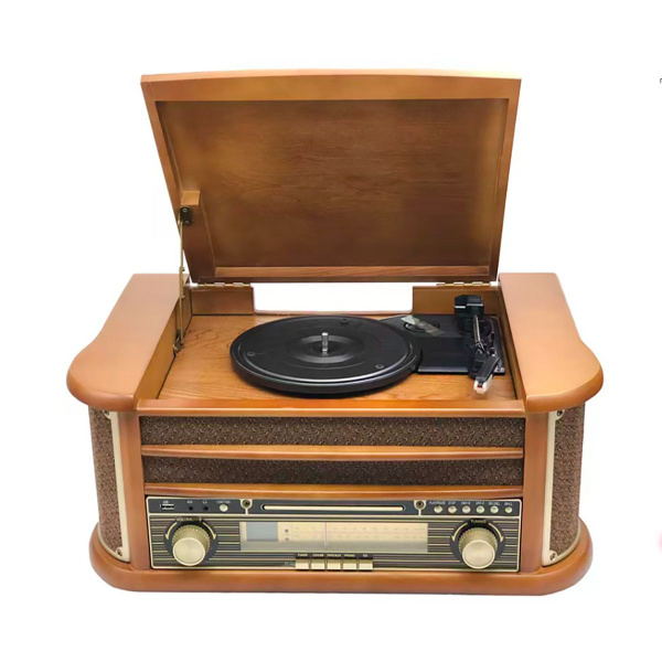 Виниловый проигрыватель с FM-приемником Odin по низкой цене с доставкой ...