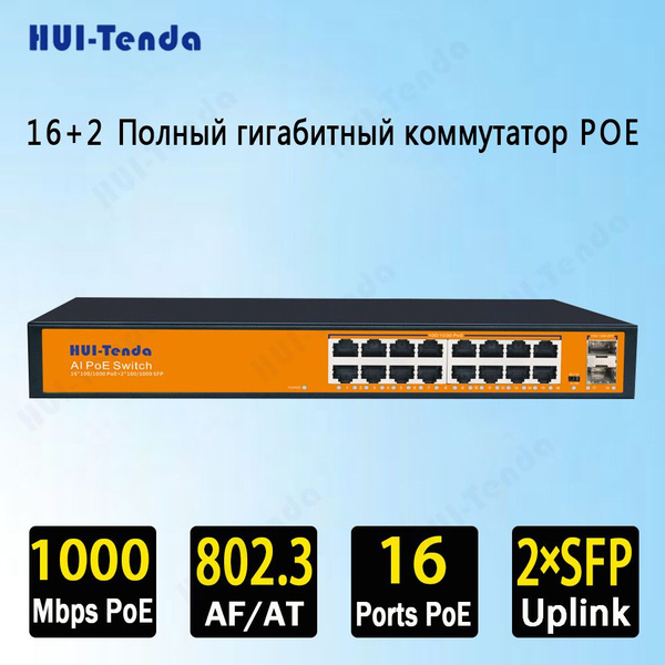 Bluetooth-адаптер HUI-Tenda 16/24-портовый POE-коммутатор - купить по ...